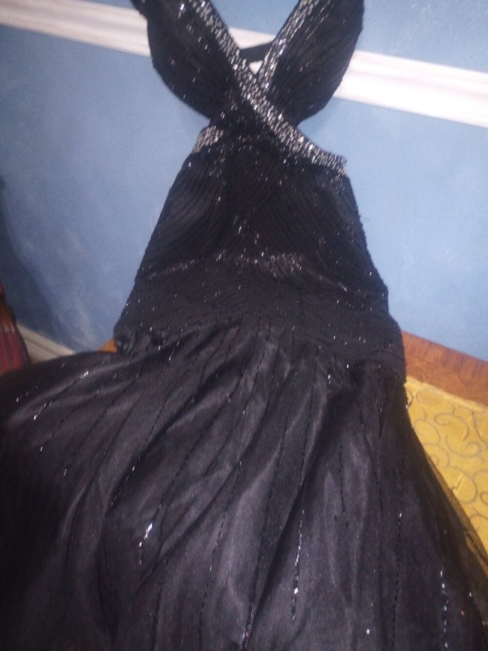 Le Gala Tony Bowls Black Prom Dress